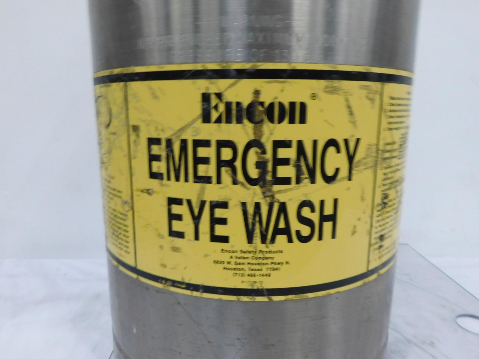 Encon Z358.11990 10 Gal Portable Pressurized Eye Wash Station Empty